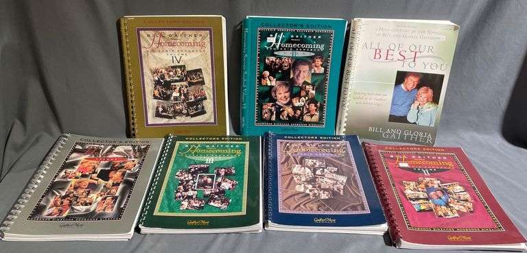 Seven Bill and Gloria Gaither Homecoming Souvenir Songbooks