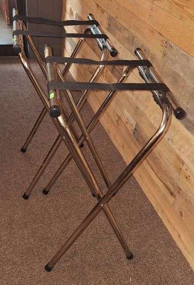 Folding Metal server Racks with Straps - PICK UP AT ALTERNATE LOCATION ...