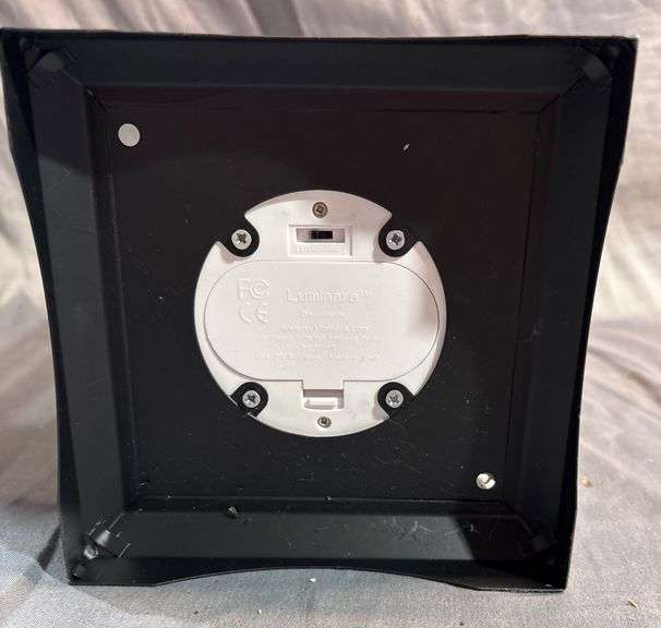 Metal Lantern with Glass Panels and Battery-Operated Candle 14″H