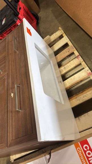 36” Vanity with missing legs and top damage