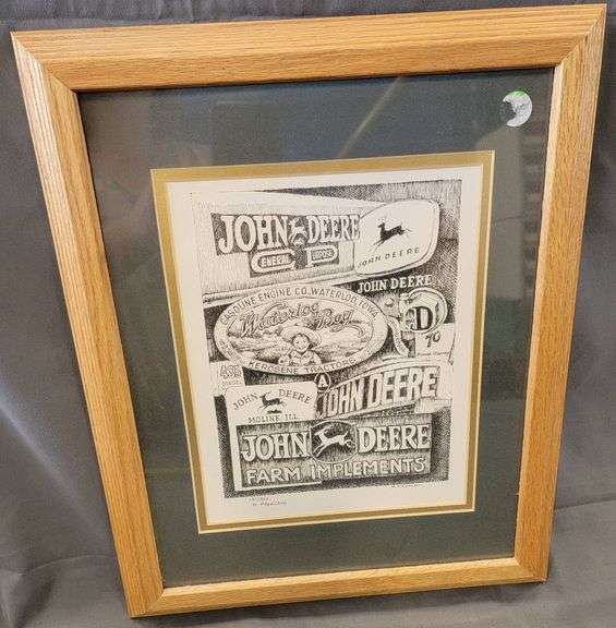 Framed John Deere Art