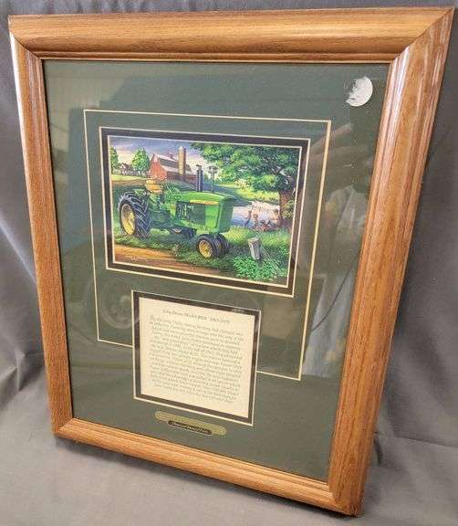 Framed Art Print of John Deere Model 4020 by Edward C. Schaefer