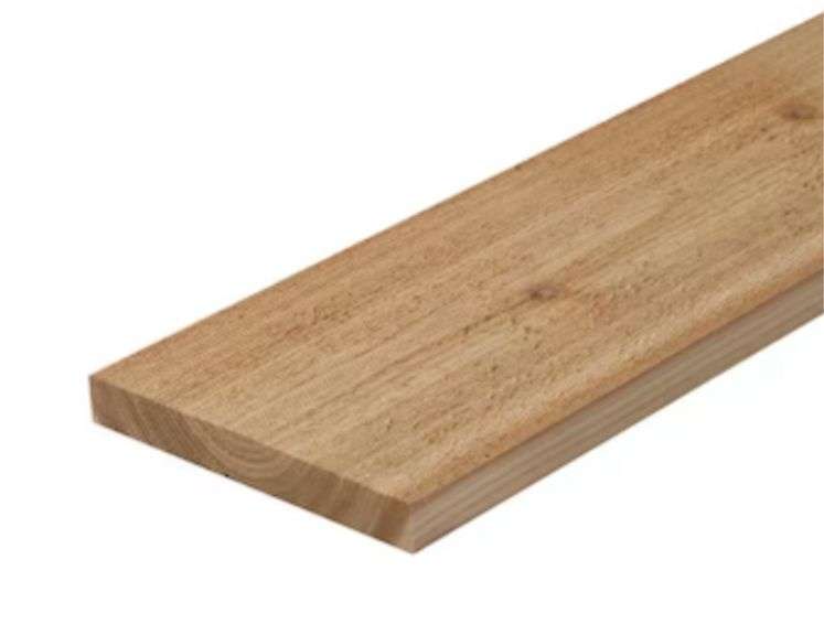 90- Western Red Cedar 1” x 6” x 8’ rough 1 side smooth 3 sides you are bidding times the money ￼