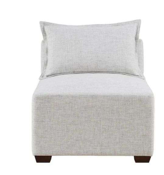 INK+IVY
Molly 34 in. Fabric Sectional Sofa in Silver Grey