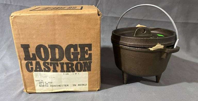 Lodge Cast Iron Dutch Oven with Lid and Handle 5-Inch