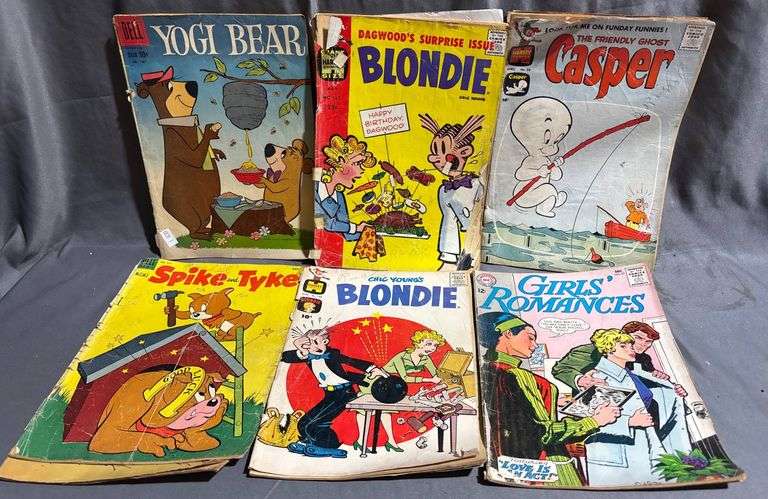 Comic Books Featuring Blondie, Casper, Yogi Bear, And Others