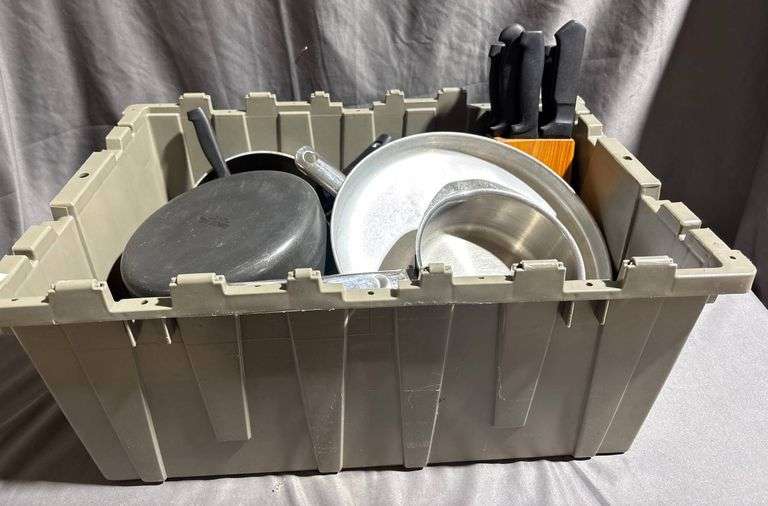 Pots, Pans, and Knives with Knife Blocks