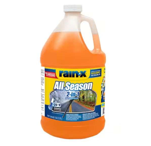 Rain-X
128 fl. oz. -25°F 2-in-1 with Bug Remover Windshield Washer Fluid
