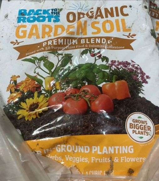 Back to the Roots Organic Garden Soil (1 cu.ft.) Peat-Free, Blended with Organic Fertilizer