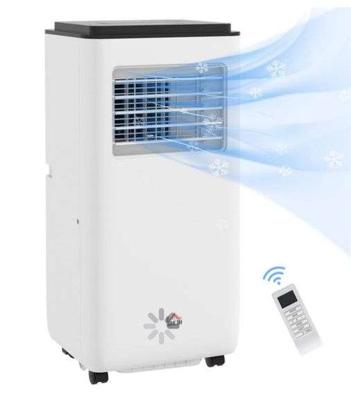 HOMCOM
6,500 (DOE) BTU Portable Air Conditioner for Rooms Up to 440 Sq. Ft., 5-in-1 AC Unit with Dehumidifier, Fan, Auto