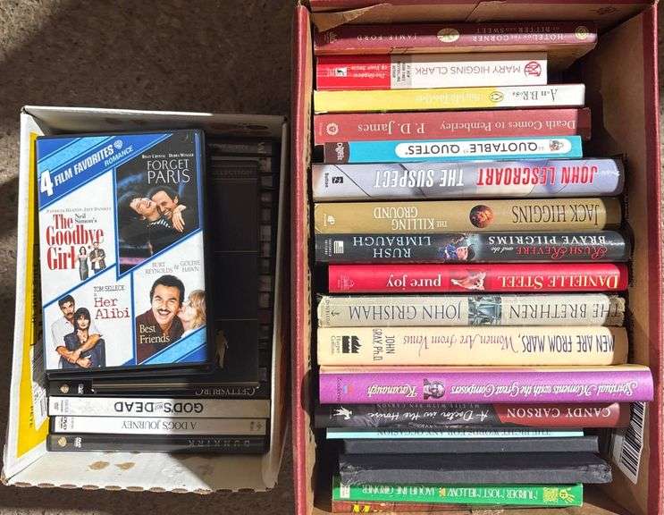 DVD Movies and Hardcover Books