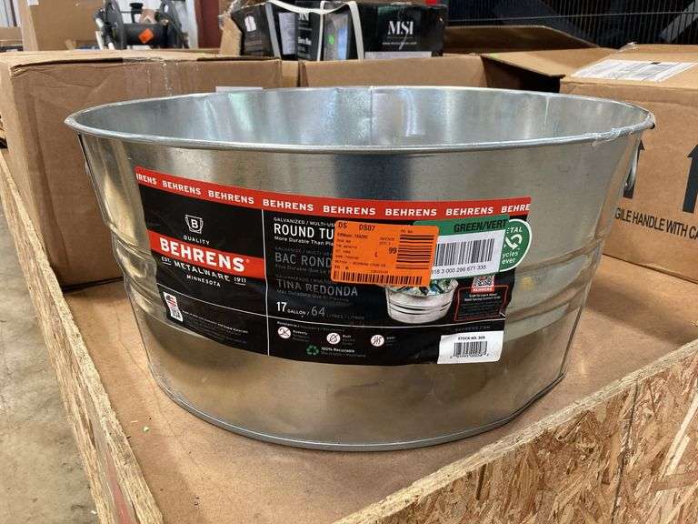 Behrens
17 Gal. Galvanized Steel Round Cleaning Bucket