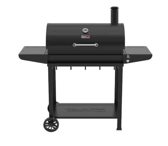 Royal Gourmet
Barrel Charcoal Grill in black with Front Storage Basket and Hooks