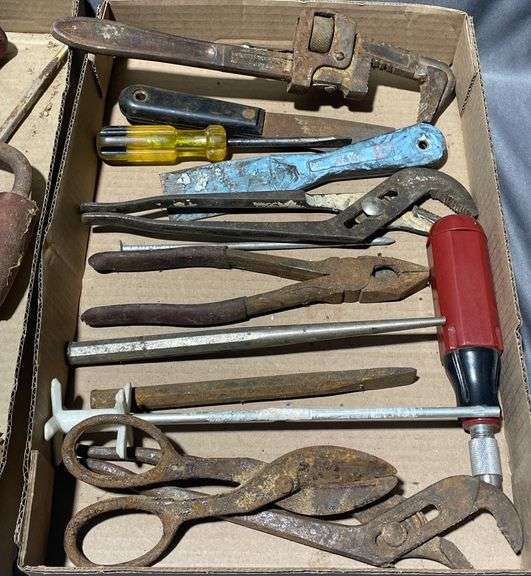 Metal Hand Tools Including Hammers, Saws, and Pliers - Metzger Property ...