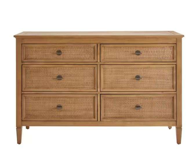 Home Decorators Collection
Marsden Patina Wood Finish 6-Drawer Cane Dresser (54 in W. X 36 in H.) comes in 2 boxes