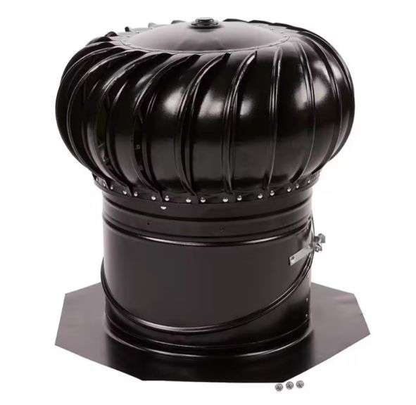 Master Flow
12 in. Black Galvanized Internally Braced Dual-Bearing Wind Turbine