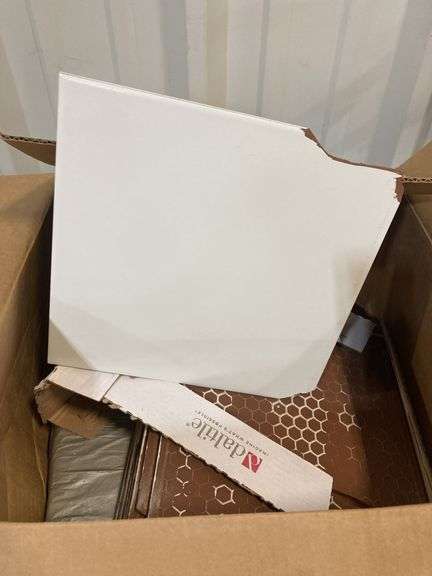 White Tiles12”x12-Damaged-unknown amount