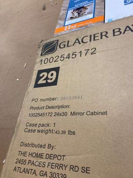 Glacier Bay 24 in. W x 30 in. H Rectangular Medicine Cabinet with Mirror