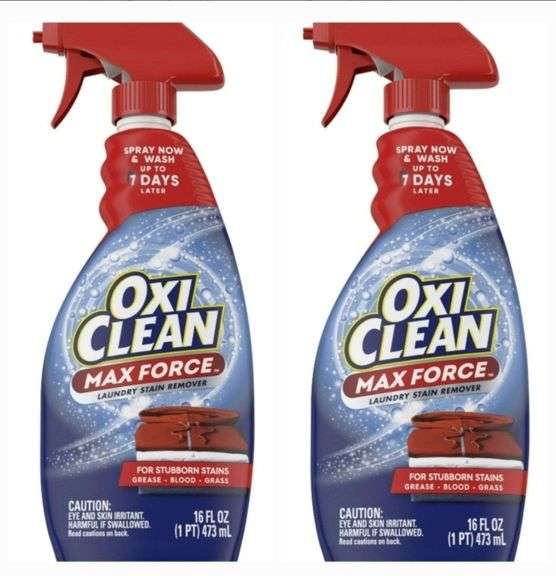 2- OxiClean Max Force Laundry Stain Remover Spray, 16 fl oz