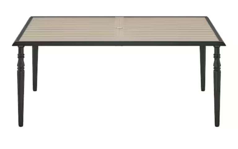 Hampton Bay
Glenridge Falls Metal Rectangular Outdoor Dining Table-grey/biege