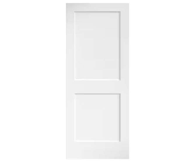 eightdoors brand
30 in. x 80 in. x 1-3/8 in. Shaker White Primed 2-Panel Solid Core Wood Interior Slab Door