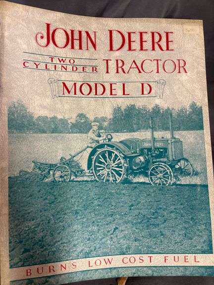 John Deere Model D Two-Cylinder Tractor Brochure - Metzger Property ...