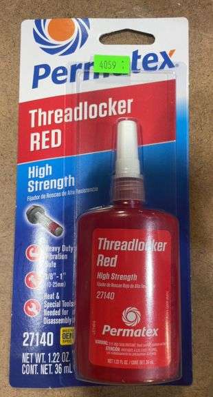 Permatex Threadlocker RED 1.22Oz