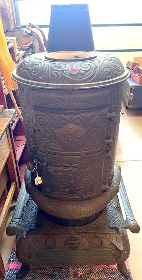 1896 Cast Iron Parlor Stove by Chicago Stove & Range Co. 51″