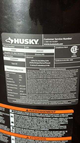 Husky
20 Gal. 200 PSI Oil Free Portable Vertical Electric Air Compressor, holds air but does not turn on