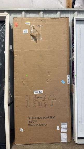 30 in. x 79 in. 6-Panel Primed Premium Steel Front Door Slab