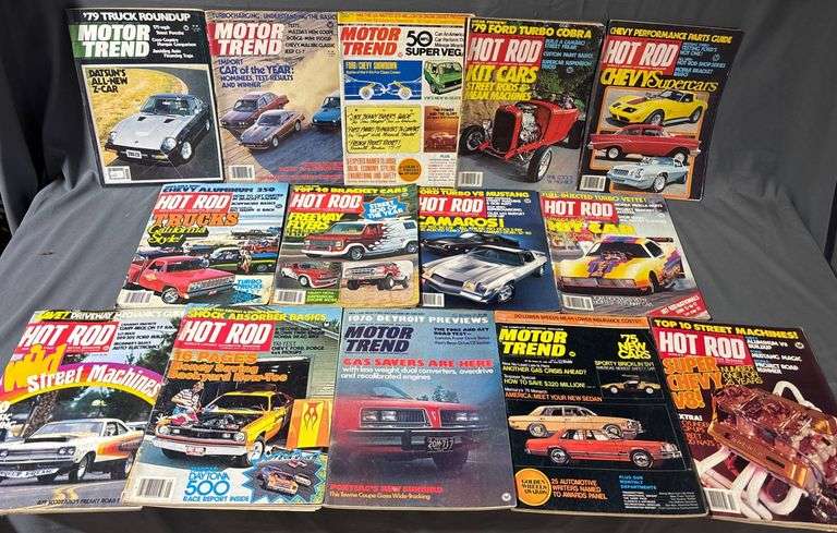 14 Car and Truck-Themed Magazines, Including ‘Motor Trend’ and ‘Hot Rod’