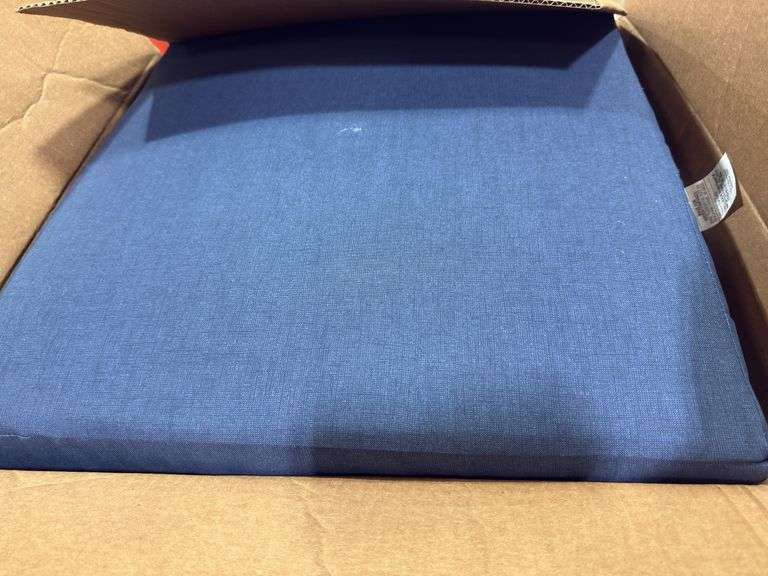 24 in. x 24 in. 2-Piece Deep Seating Outdoor Lounge Chair Cushion in Sapphire Blue Leala