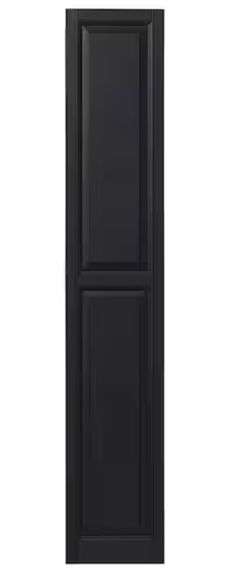 Ply Gem
15 in. x 71 in. Raised Panel Polypropylene Shutters Pair in Black