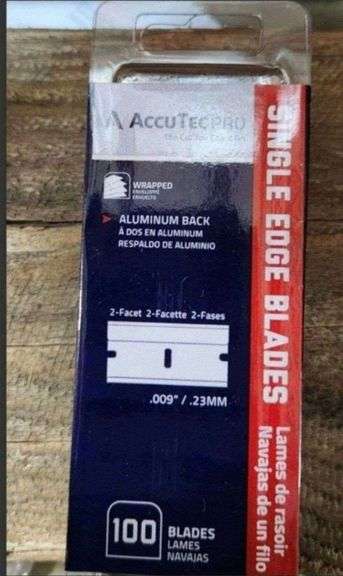 Accutec pro single edge blades 100 count
