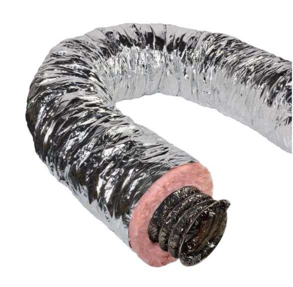 Master Flow
4 in. x 25 ft. Insulated Flexible Duct R8 Silver Jacket