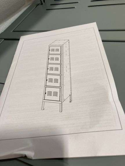 Fesbos Metal 5 Door Locker,Steel