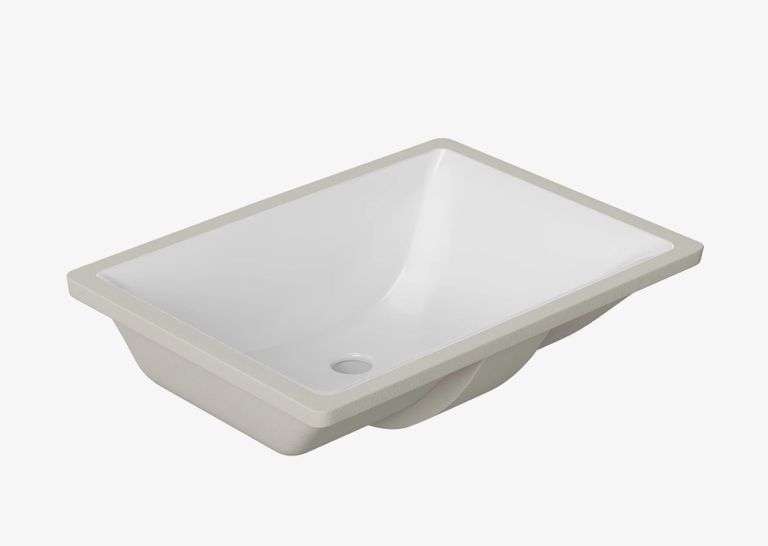 Ariel Rectangular 15.13" X 20.25" Undermount Bathroom Sink Vanity In White