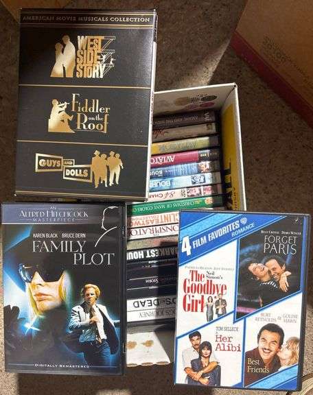 DVD Movies and Hardcover Books