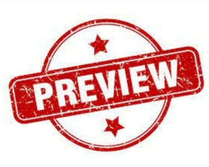 Preview Tuesday 5:00pm-6:00pm