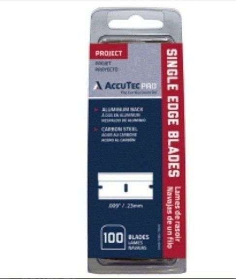 Accutec pro single edge blades 100 count