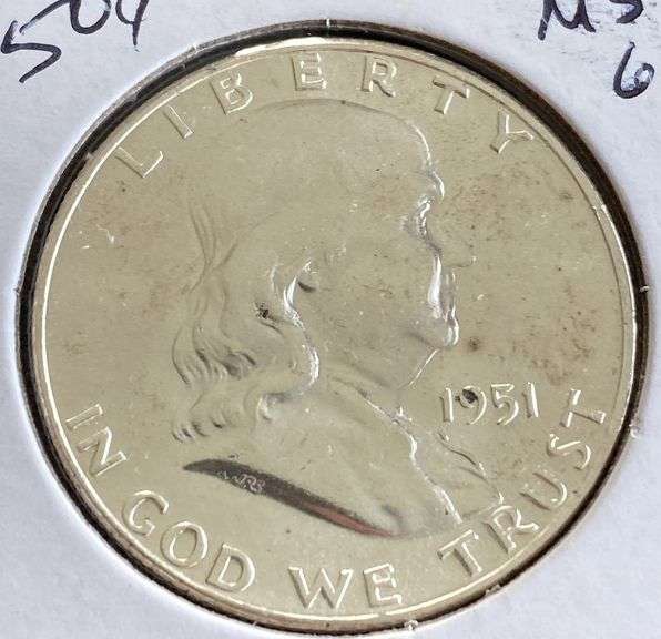 1951-P Franklin Half Dollar