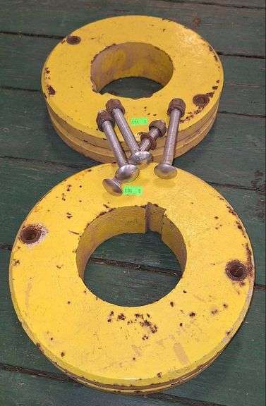 Axle Collars 10×2.5in with Stainless Steel Bolts
