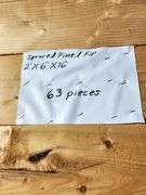 63-Spruce/Pine/Fir 2”x6”x16’ you are bidding times the money