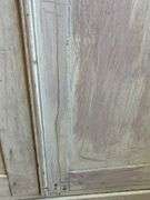 Two-Door Pie Safe with Metal Panels and Single Drawer 37x12x58″