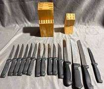 Pots, Pans, and Knives with Knife Blocks
