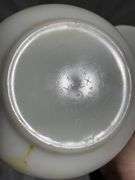 3 – Pyrex Nesting Mixing Bowls with Brown Farm-Themed Pattern