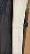 Exterior pre hung left hand inswing door 36”x80” some frame damage