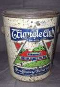 Triangle Club Brand 5lb Peanut Butter Tin by Montgomery Ward