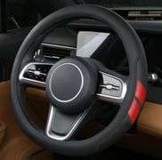 Microfiber Leather Steering Wheel Cover Compatible with Dodge Challenger Charger Durango Avenger Ram