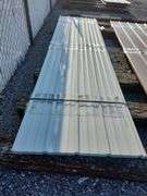 25- Metal Pole Barn Siding 29Gauge 3’x12’, White, Has Cracked Paint you are bidding times the money